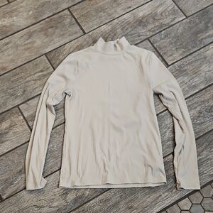 No Boundaries Cream Ribbed Turtleneck